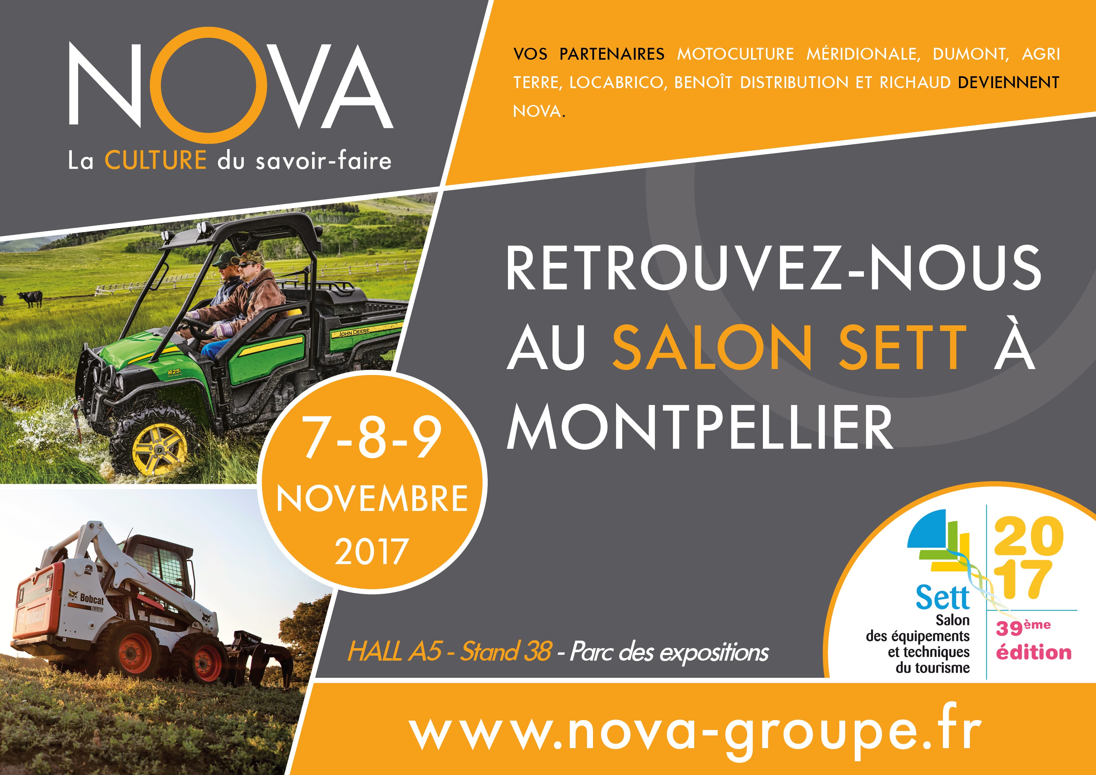NOVA sera présent au S.E.T.T. à Montpellier du 7 au 9 Novembre 2017