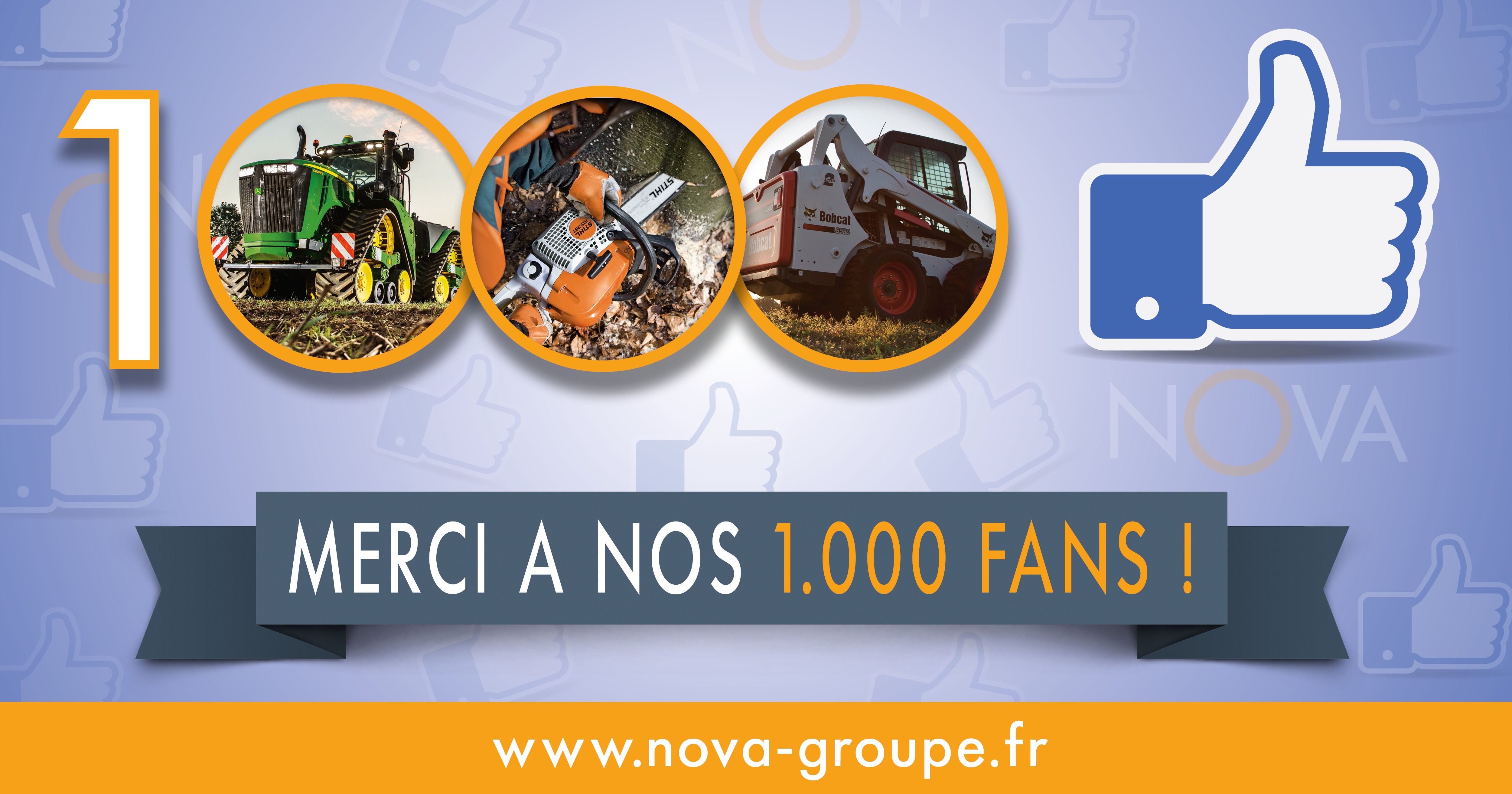 NOVA fête ses 1 000 LIKES sur Facebook !