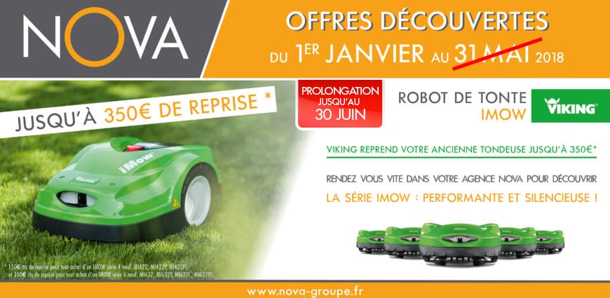 offre de reprise robot de tonte viking 2018 nova