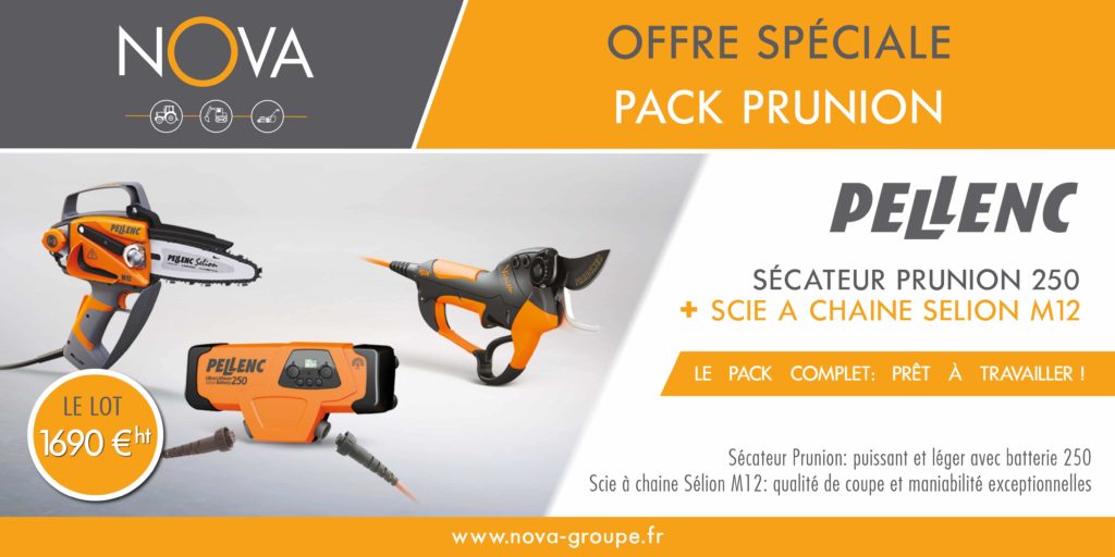 offre secateur PELLENC 250 et tronco SELION M12 taille des oliviers