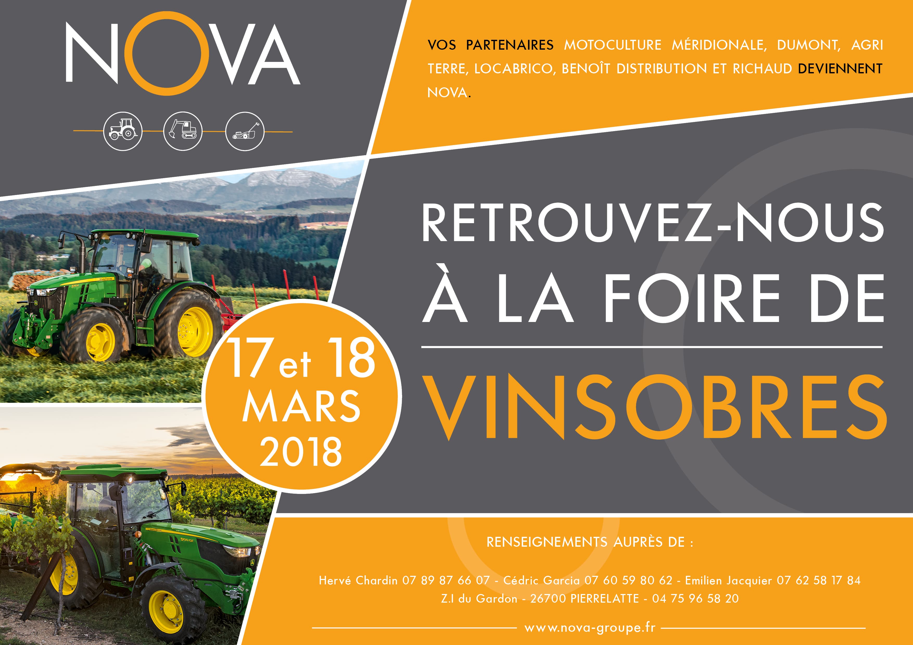 Retrouvez-nous à la foire agricole de Vinsobres. 17-18 Mars