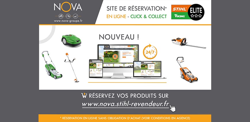 Site de commande en ligne STIHL VIKING chez NOVA !