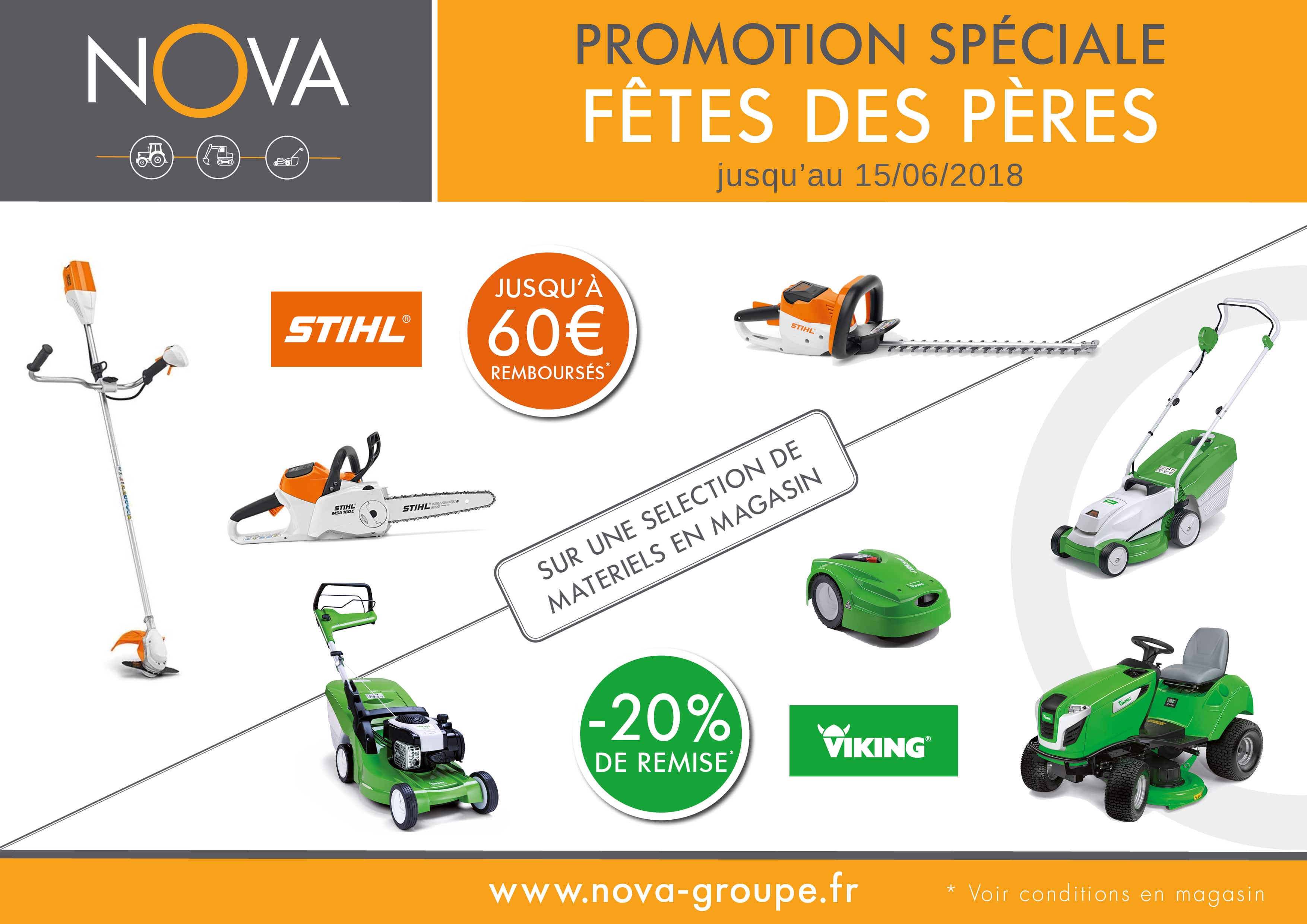 Fêtes des pères : promotion spéciale chez NOVA !