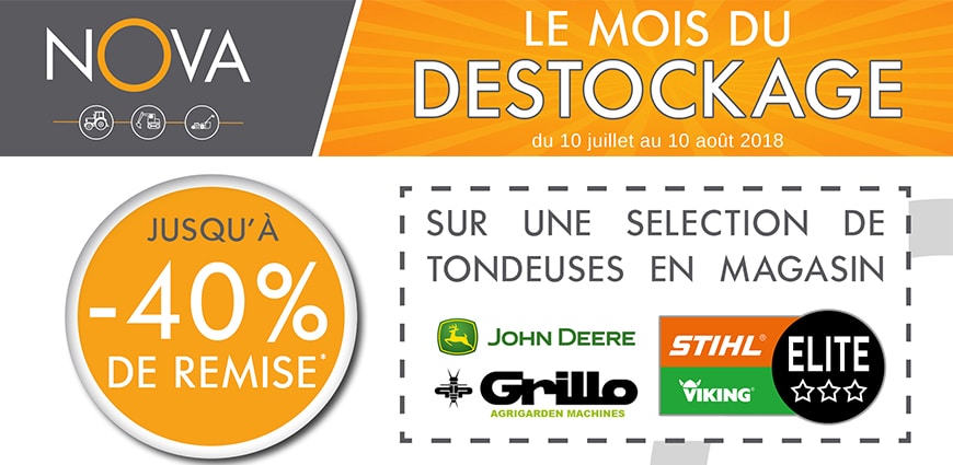 destockage été chez nova -40% de remise