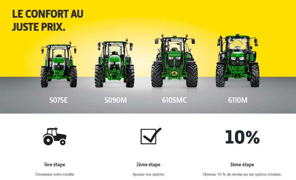 Tracteurs john deere le confort au juste prix chez Nova