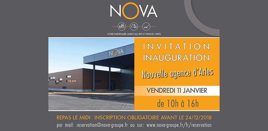 Inauguration de Votre Nouvelle agence d’Arles le Vendredi 11 Janvier 2019 de 10h à 16h