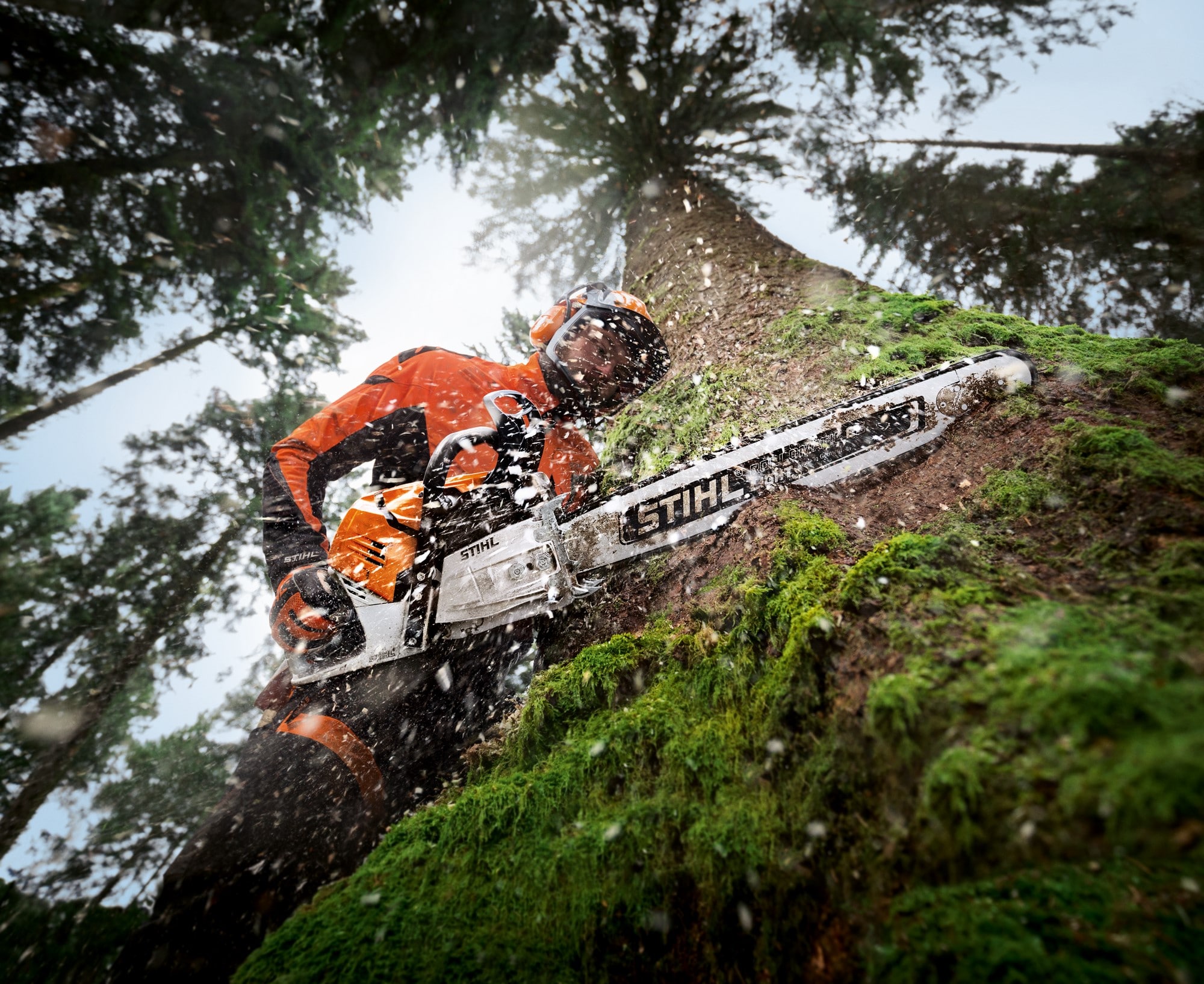 Découvrez la MS500i STIHL, la première tronçonneuse à injection élec.