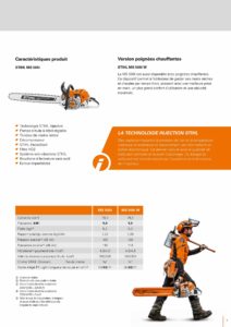 caracteristiques techniques tronconneuse stihl MS 500i