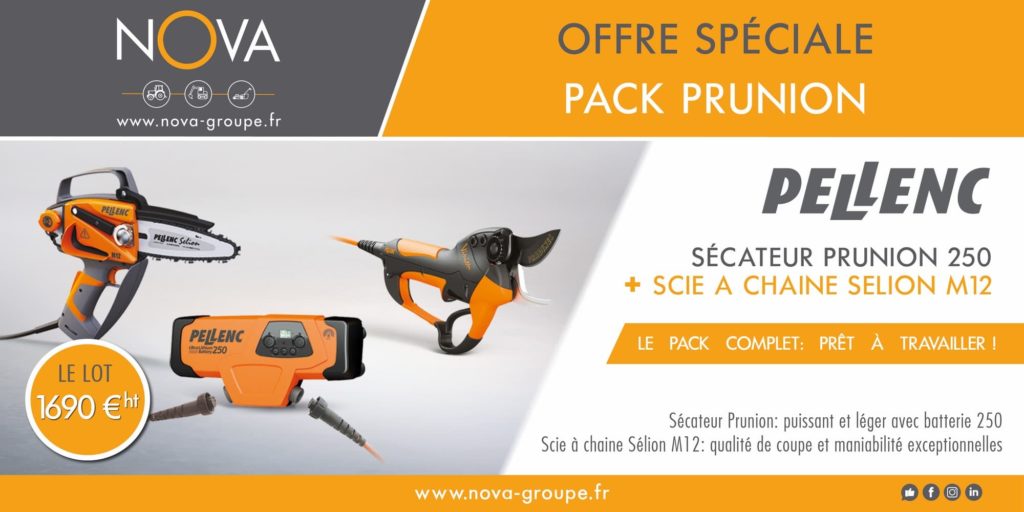 offre secateur PELLENC 250 et tronco SELION M12 2019 (nova)