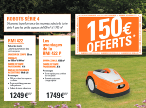 offre de reprise robot de tonte stihl 