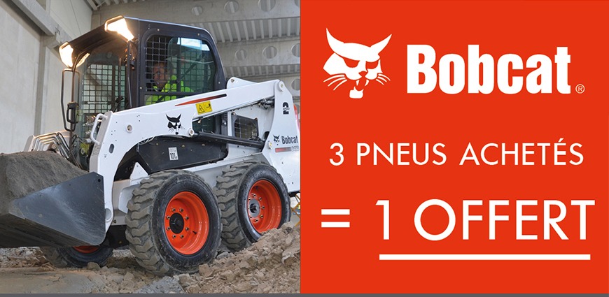 LE 4ème PNEU OFFERT ! Offre Exclusive BOBCAT dans vos agences NOVA du 1er au 30 juin