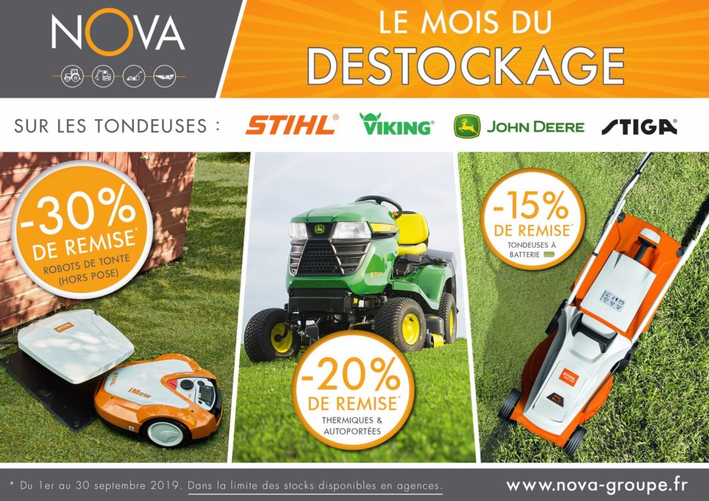 Destockage Tondeuses Chez Nova Jusqu A 30 De Remise