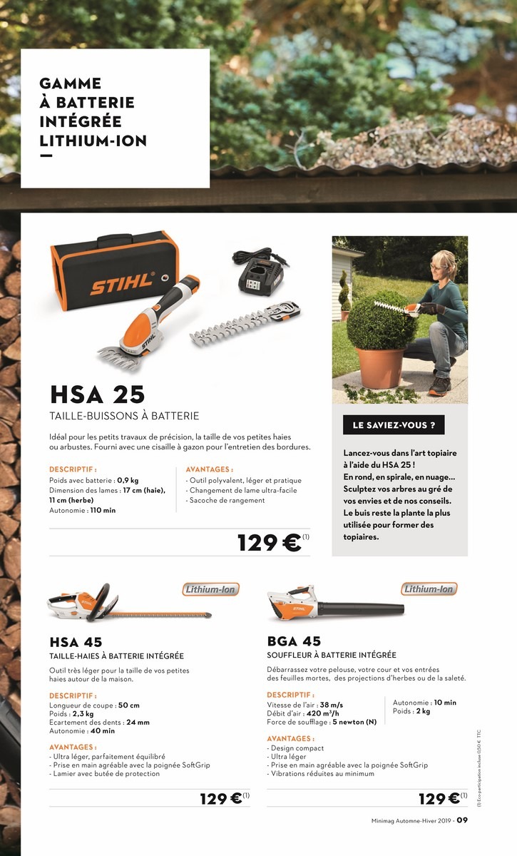 Remplacement de batterie sur une tronçonneuse STIHL à Célony 13090