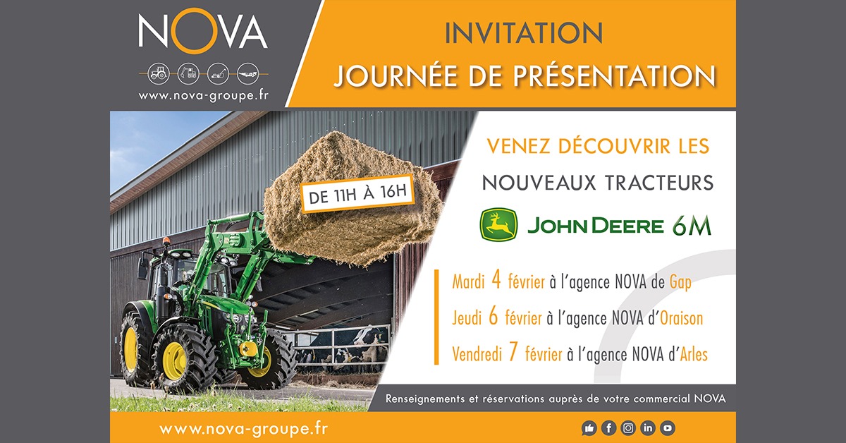 Journée de présentations des nouveaux Tracteurs 6M JOHN DEERE.