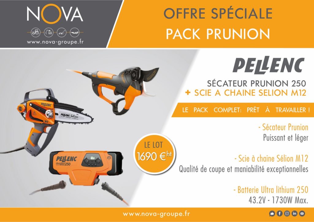 offre secateur PELLENC 250 et tronco SELION M NOVA PACA