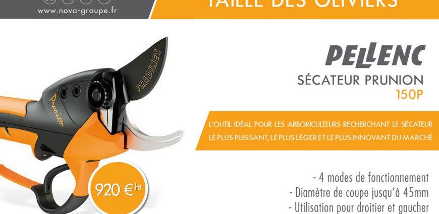 secateur PELLENC 150P taille fruitiers oliviers vignes