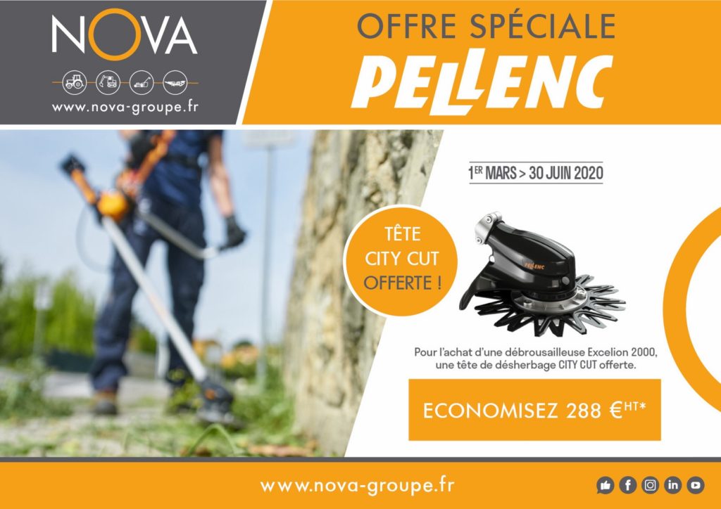 PELLENC OFFRES Printemps 2020 tete city cut offerte pour lachat dune debroussailleuse excelion 2000