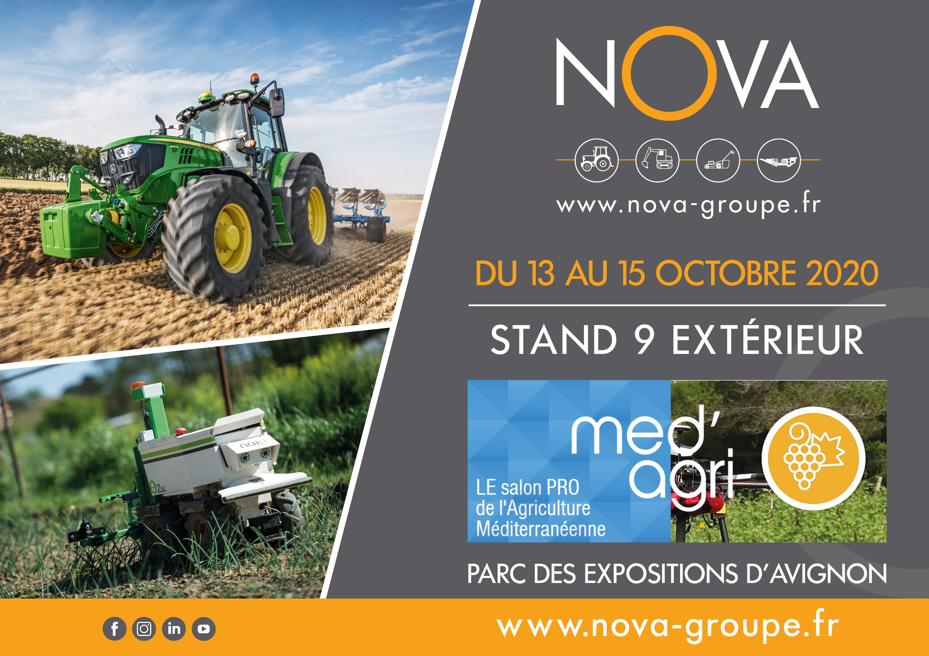 Salon Med’Agri 13,14 et 15 octobre 2020 au Parc des expositions d’Avignon