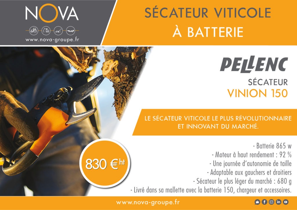 PELLENC VINION 150 09 2020 secateur viticole vignes viticulture 