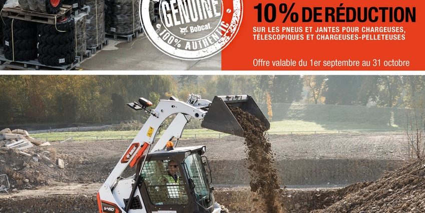 septembre octobre 2020 10 pourcent de reduction sur les pneus et jantes pour chargeuses, telescopiques et chargeuses pelleteuses NOVA