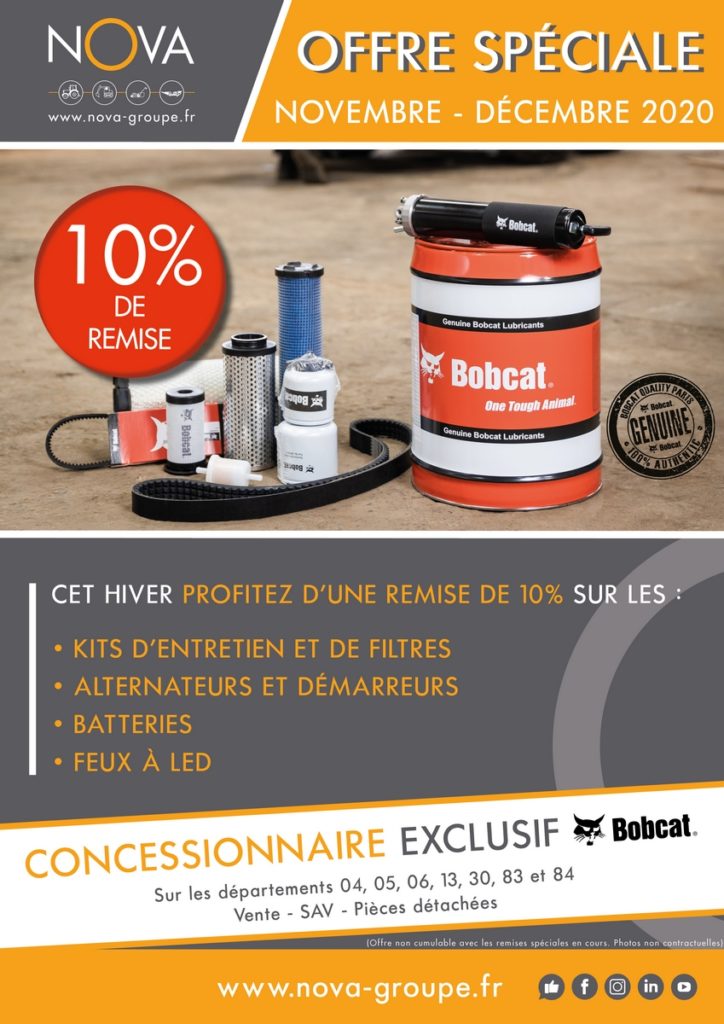 novembre decembre 2020 10 pourcent de remise sur les kits dentretien bobcat chez nova paca (web)