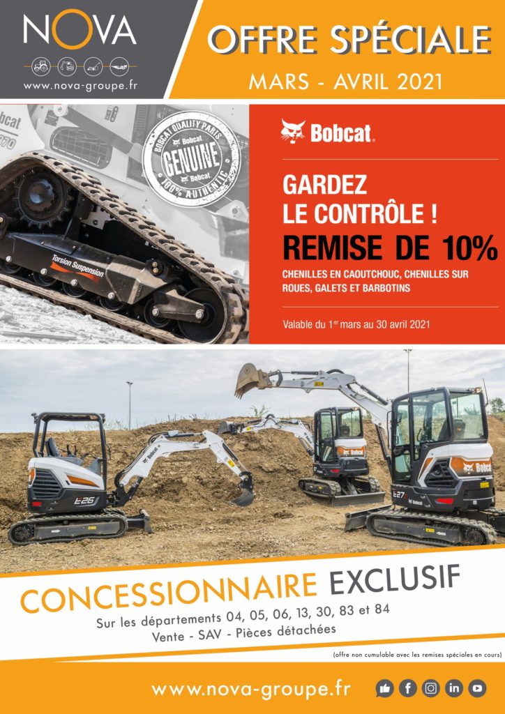 promotion bobcat chenilles mars avril 2021 (NOVA)