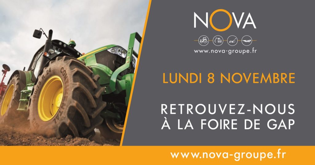 Retrouvez-nous à la Foire de Gap le Lundi 8 Novembre de 8h à 18h Stand 11 sur le parking halte routière