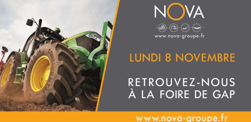 Retrouvez-nous à la Foire de Gap le Lundi 8 Novembre de 8h à 18h Stand 11 sur le parking halte routière