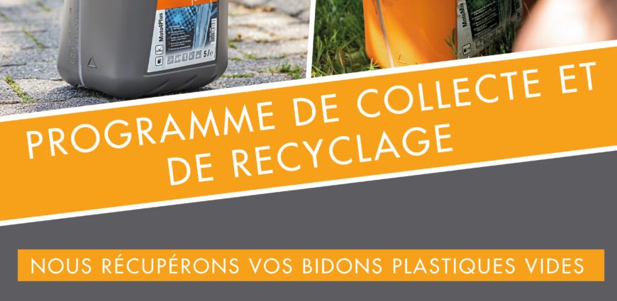 Recyclage bidons plastiques affiche collecte nova