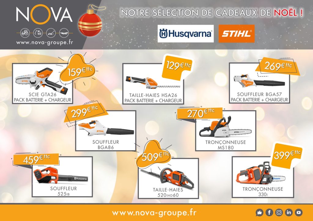 offres de noel STIHL & HUSQVARNA 12 2021 (NOVA)