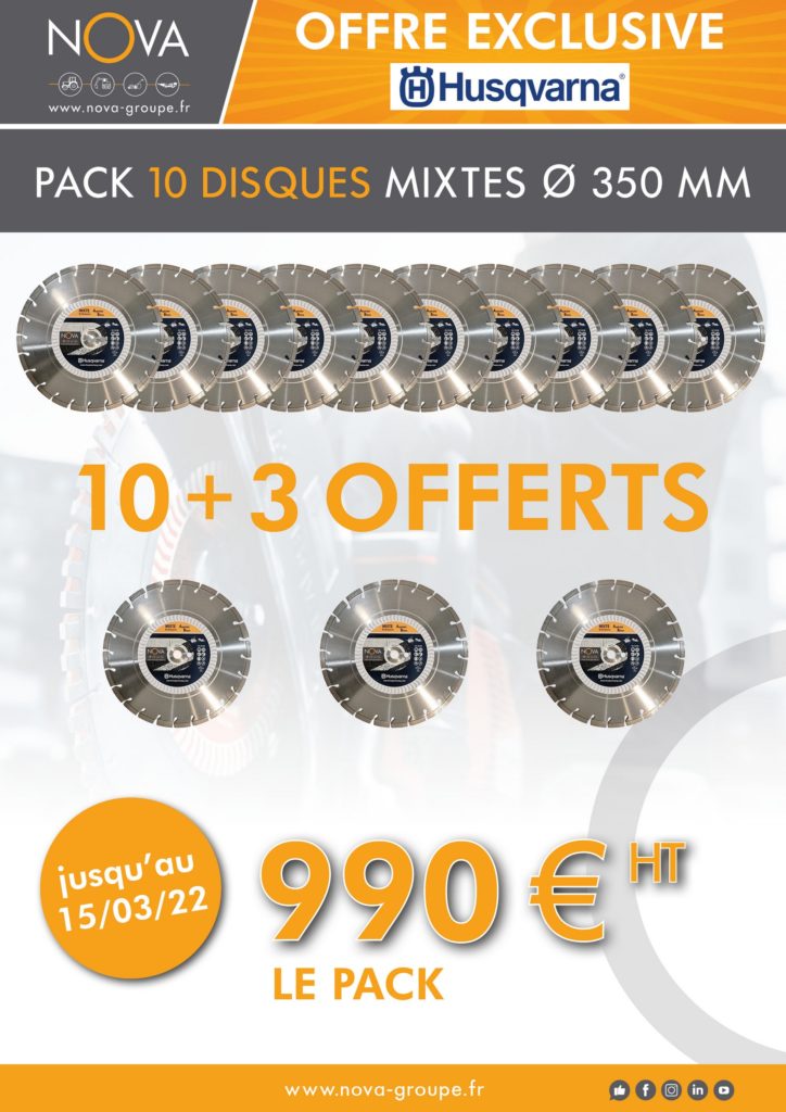 offre exclusive husqvarna disque mixte decoupeuse asphalte beton promotion offert nova groupe (1)