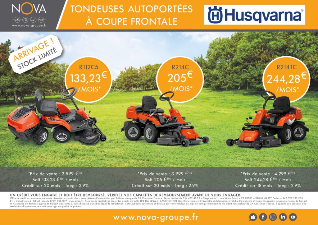  Campagne tracteurs de pelouse HUSQVARNA 03 2022