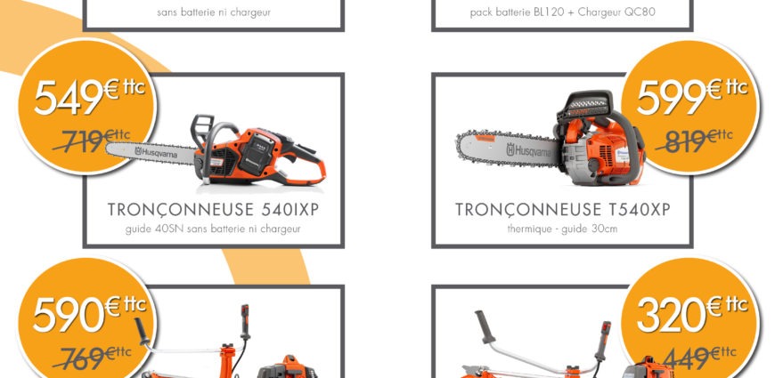 OFFRE NOVA DAYS avril mai 2022 HUSQVARNA