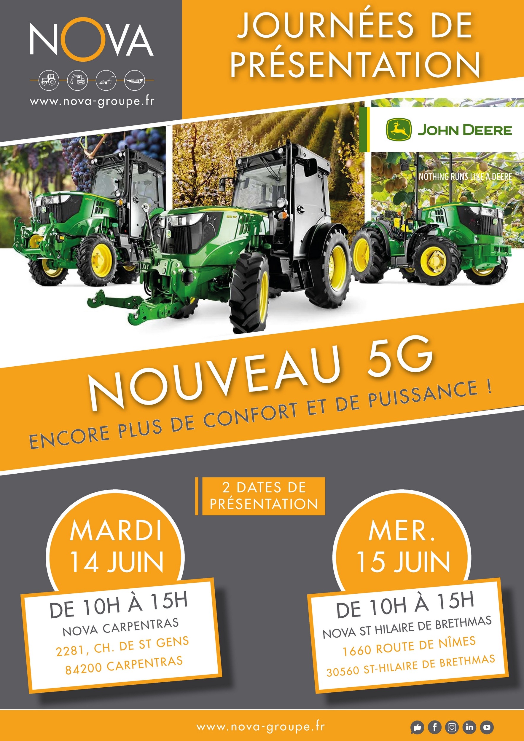 Save the date : Journées de présentation des nouveaux tracteurs 5G JOHN DEERE