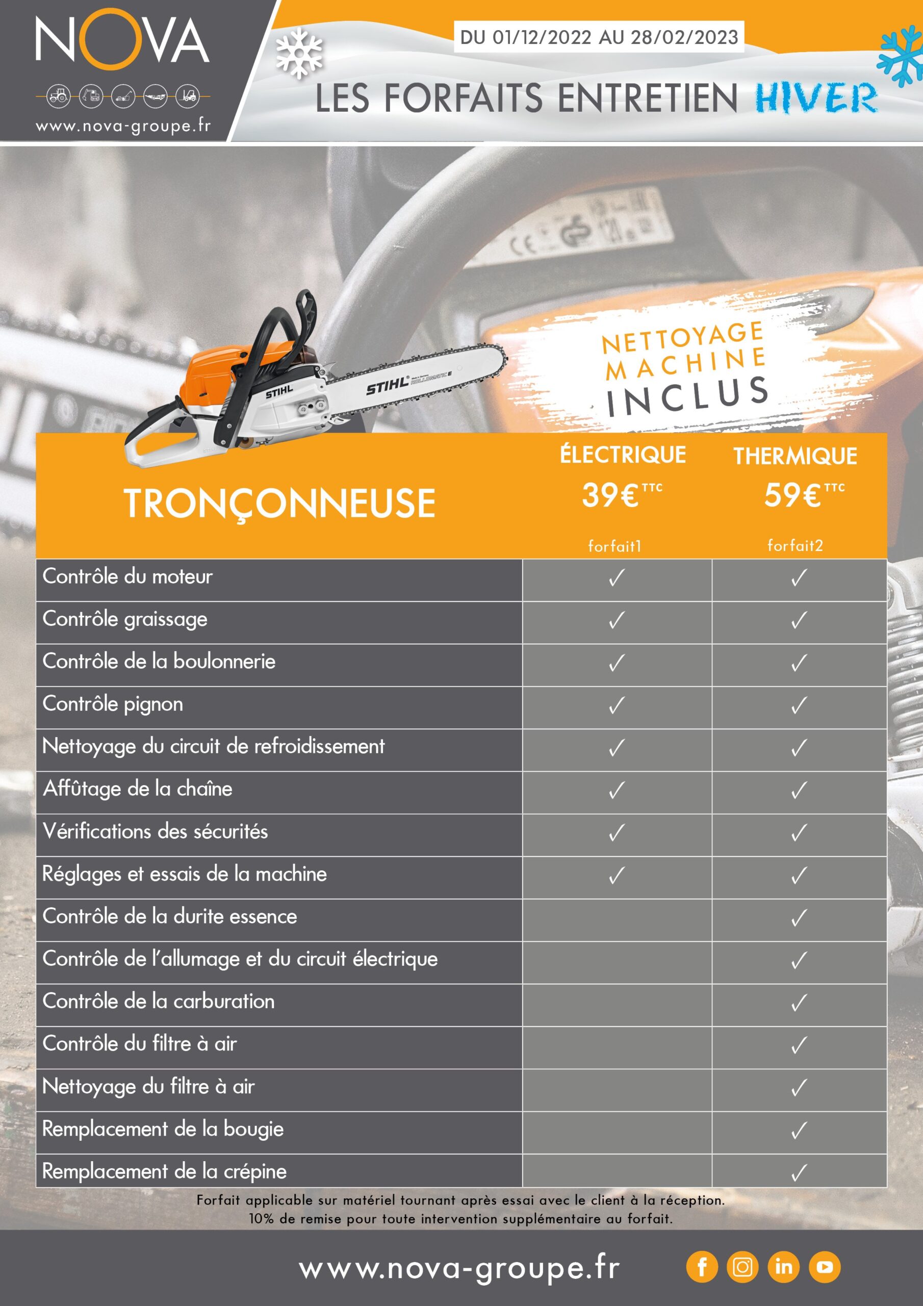 Joint pour tondeuse Electrique - Promos Soldes Hiver 2024