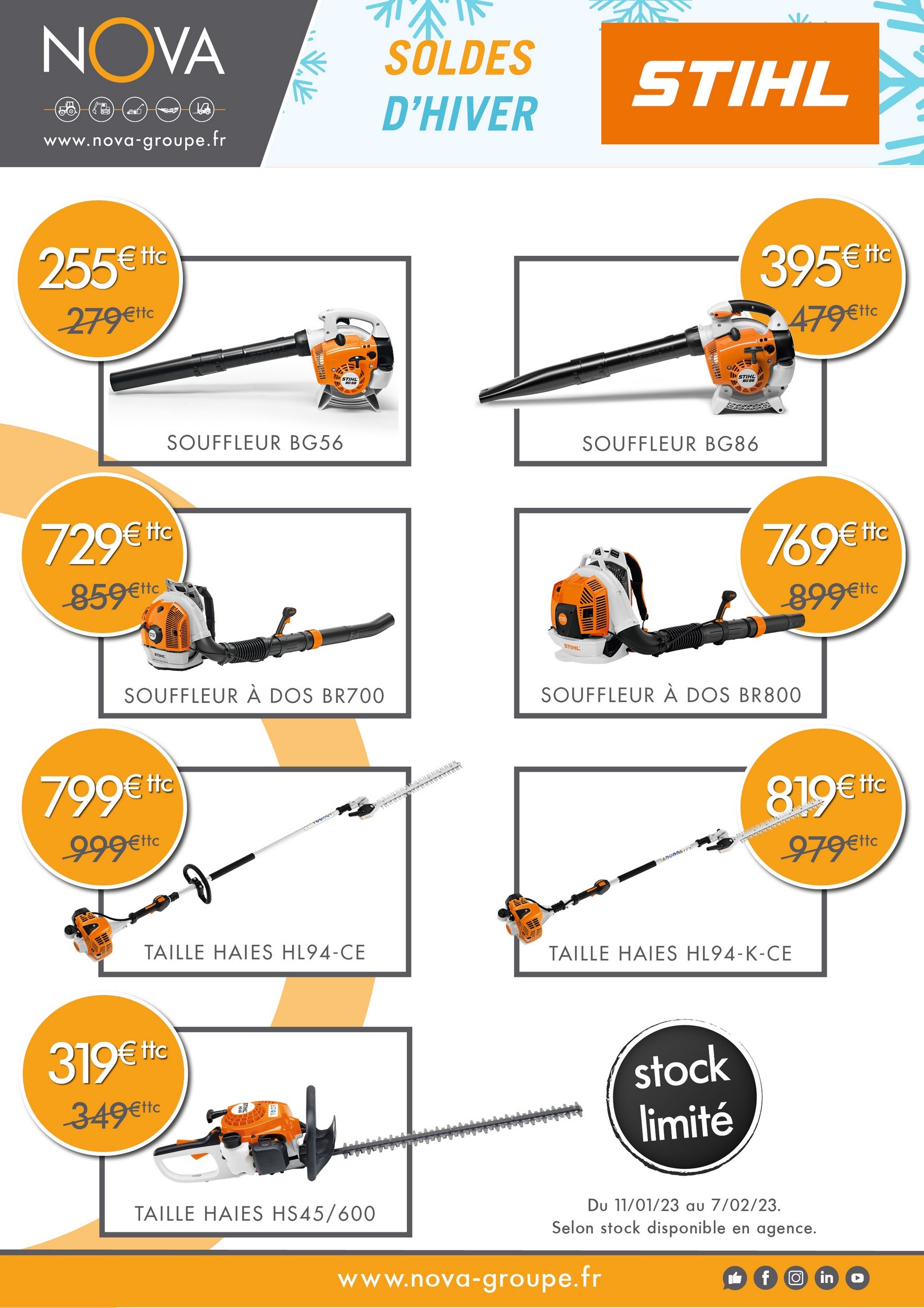 Tronçonneuse Stihl - Promos Soldes Hiver 2024