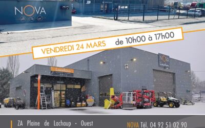 Journée Portes Ouvertes NOVA – NOVA LOCATION GAP  Le Vendredi 24 Mars de 10h à 17h – Buffet le midi .