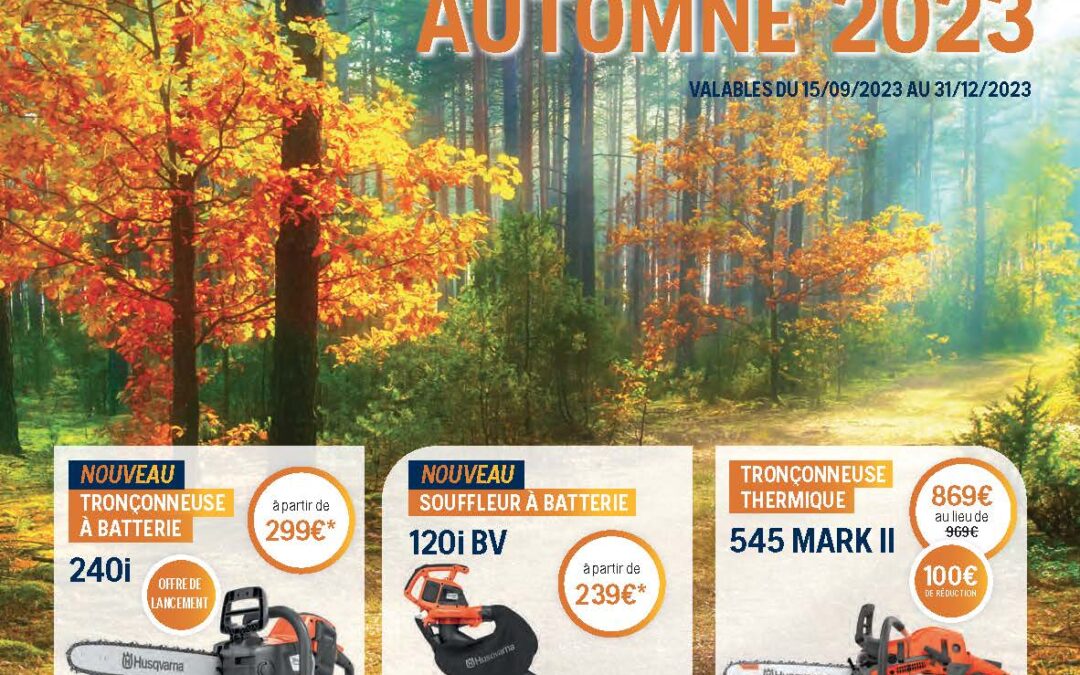 Offres Automne HUSQVARNA 2023