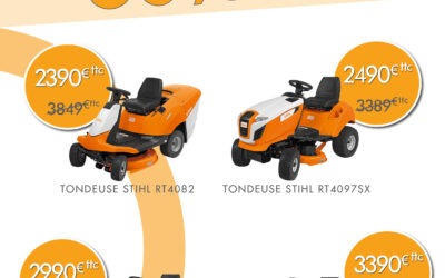 Déstockage sur les tondeuses autoportées STIHL