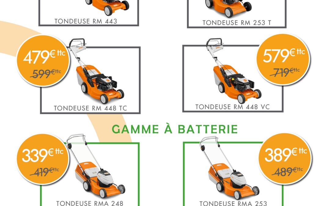 Soldes d’hiver 2024 : promotion sur une sélection de tondeuses STIHL