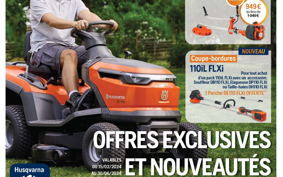 Offres Printemps HUSQVARNA 2024