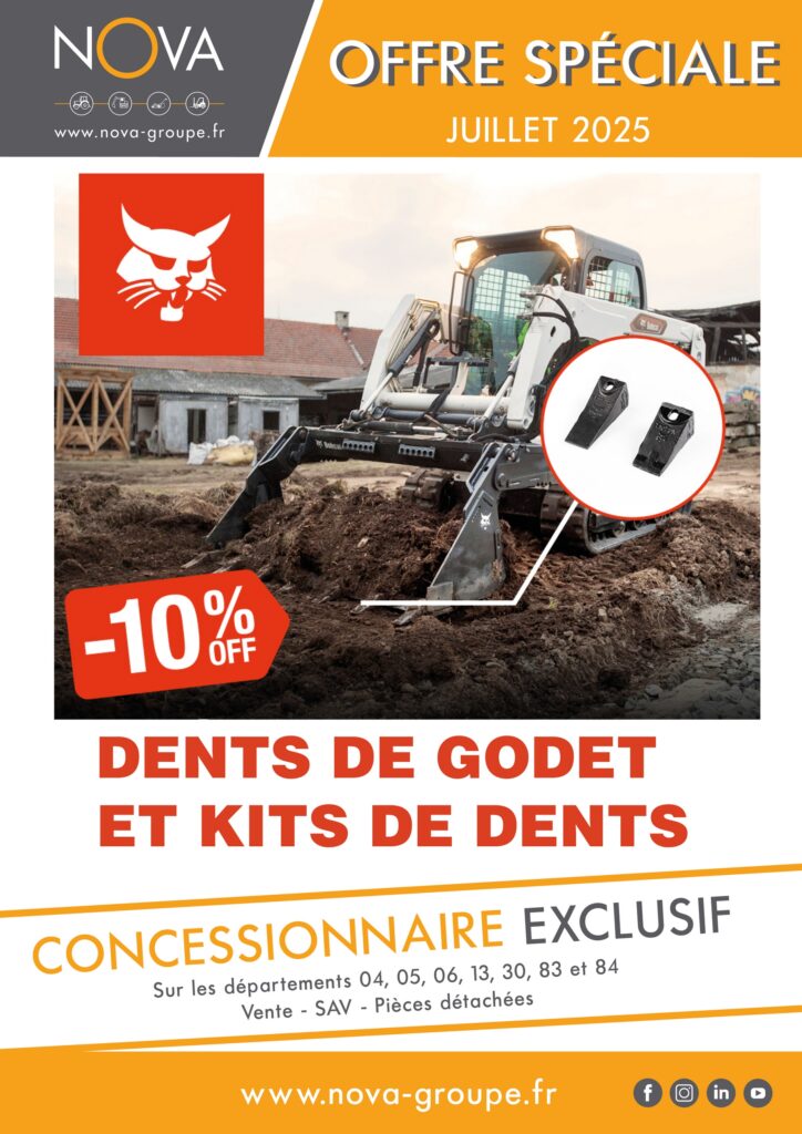 juillet bobcat dents godets kits dents