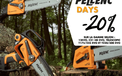 𝟐𝟎% 𝐝𝐞 𝐫𝐞𝐦𝐢𝐬𝐞 sur une sélection d’élagueuses PELLENC SELION