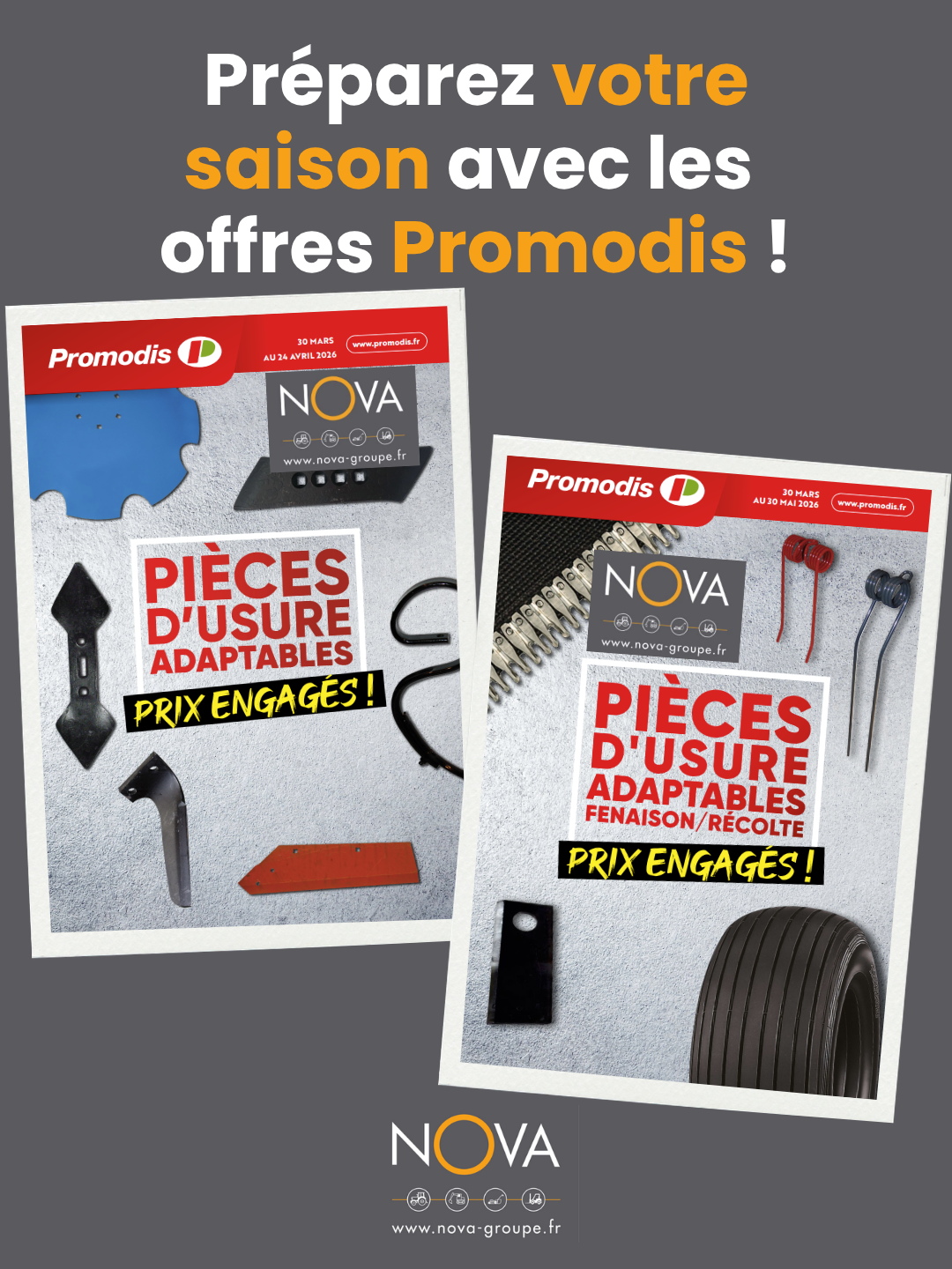Préparez votre saison avec les offres Promodis ! (6) 🌾 Des offres exclusives sur vos pièces d’usure adaptables Promodis !