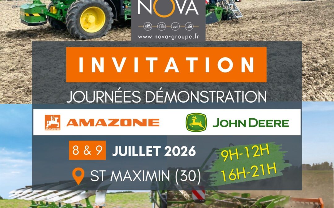 Venez découvrir les performances des matériels AMAZONE et des tracteurs John Deere en conditions réelles