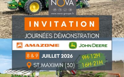 Venez découvrir les performances des matériels AMAZONE et des tracteurs John Deere en conditions réelles
